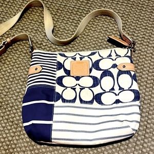 Coach Canvas and Leather Cross Body